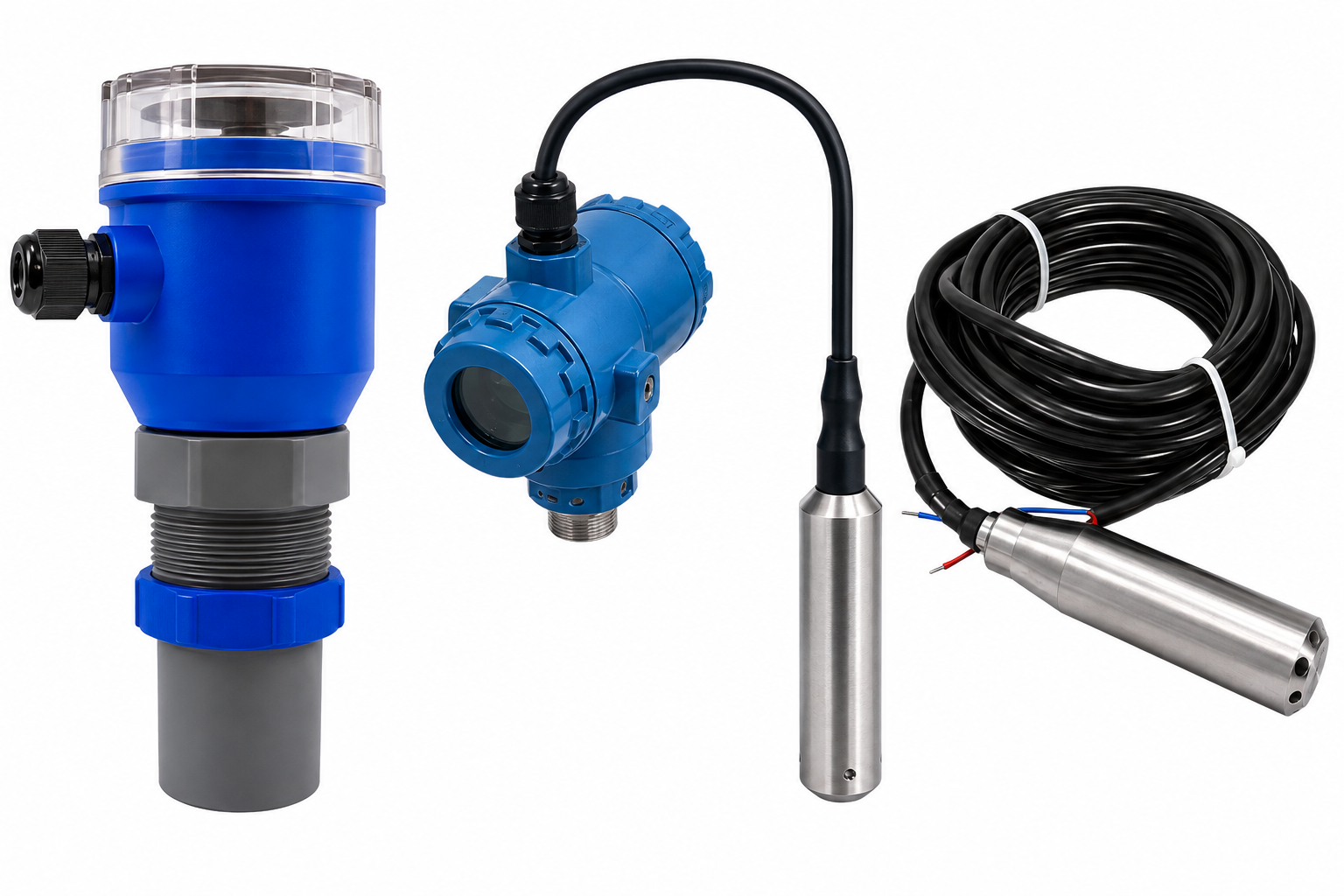 Level Transmitters (Ultrasonic / Radar / Hydrostatic)