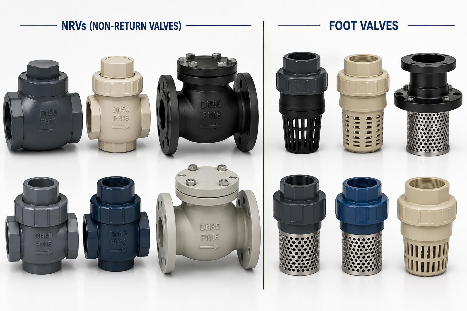 NRVs & Foot Valves